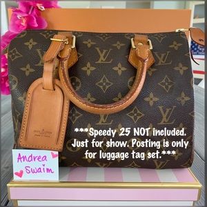 🌺 Louis Vuitton Large Luggage Tag Set 🌺